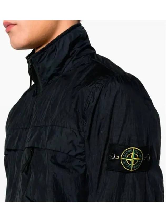 Garment Dyed Crinkle Reps R-Nylon Jacket Blue - STONE ISLAND - BALAAN 9