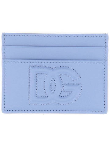 Dolce & Gabbana Light Blue Leather Cardholder - DOLCE&GABBANA - BALAAN 1