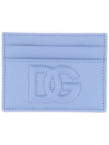 Dolce & Gabbana Light Blue Leather Cardholder - DOLCE&GABBANA - BALAAN 1