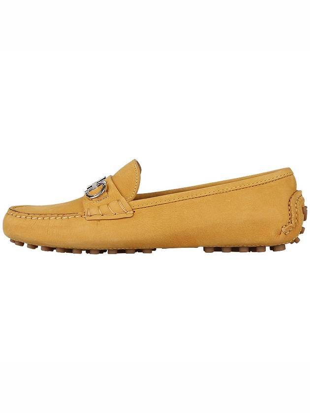 Gancini Driving Shoes Yellow - SALVATORE FERRAGAMO - BALAAN 4