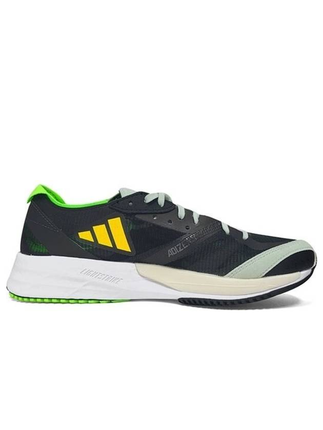 Adizero Adios 7 Running Low Top Sneakers Solar Green Black - ADIDAS - BALAAN 4