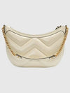 Marmont Small Leather Shoulder Bag White - GUCCI - BALAAN 3