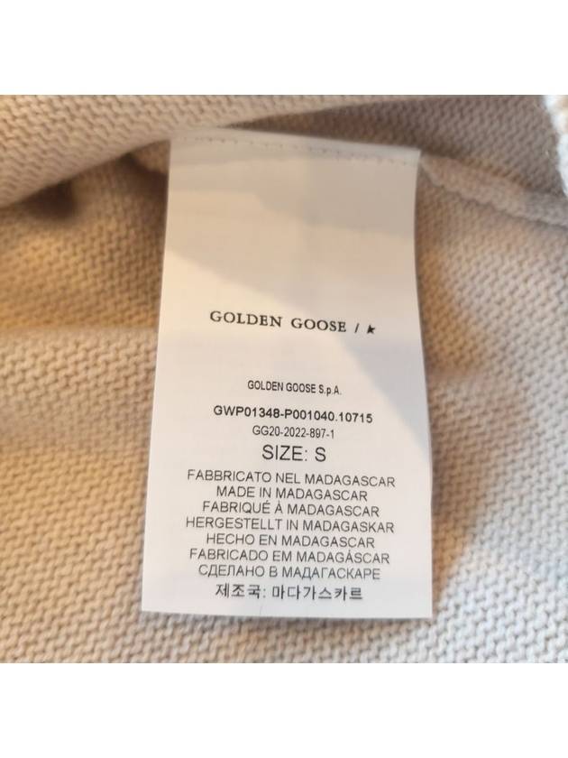 Cashmere Blend Hoodie Natural White - GOLDEN GOOSE - BALAAN.