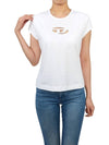 T Angie Peekaboo Logo Short Sleeve T-Shirt White - DIESEL - BALAAN 7