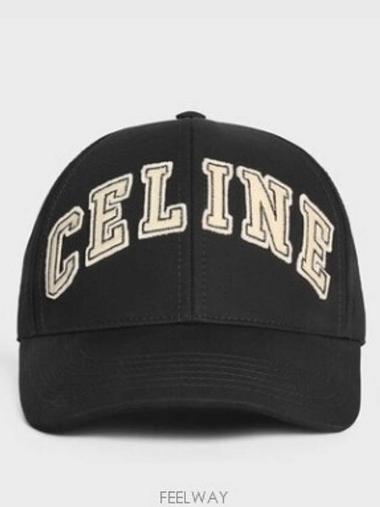 COLLEGE Baseball Cap Cotton Black - CELINE - BALAAN 2