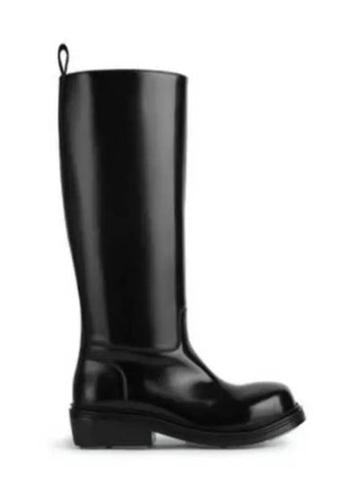 Fireman Leather Long Boots Black - BOTTEGA VENETA - BALAAN 2