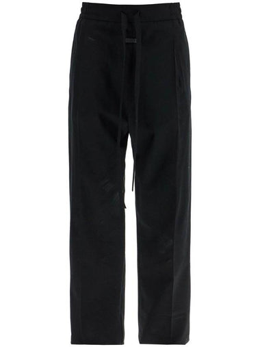 wide leg black cotton and wool pants - FEAR OF GOD - BALAAN 1