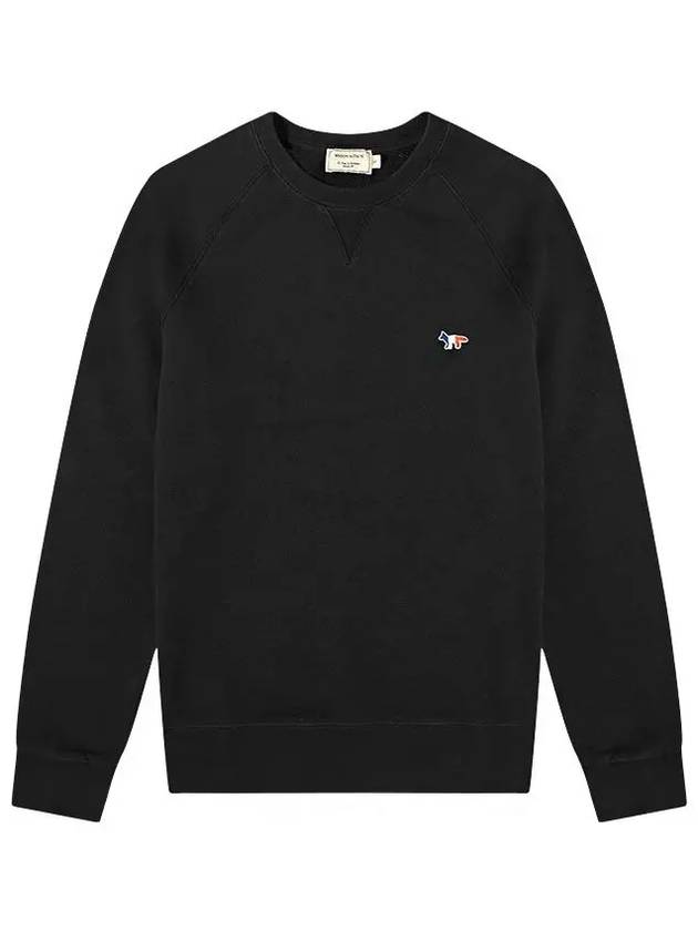 Tricolor Fox Patch Sweatshirt Black - MAISON KITSUNE - BALAAN 3