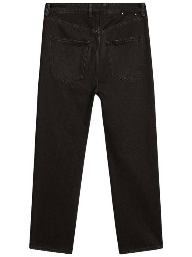 Men's Logo Patch Straight Jeans Black - GOLDEN GOOSE - BALAAN 3