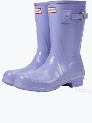 Original Gloss Short Rain Boots Shoes WFS1000RGL DTH Women s - HUNTER - BALAAN 1