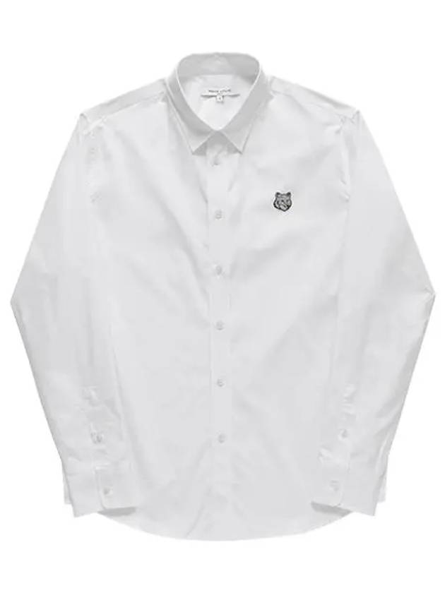 Bold Fox Head Long Sleeve Shirt White - MAISON KITSUNE - BALAAN 3