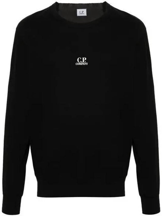 Sweatshirt Light Fleece Logo Sweatshirt 16CMSS162A 002246G 999 Light Fleece Logo Sweatshirt - CP COMPANY - BALAAN 2