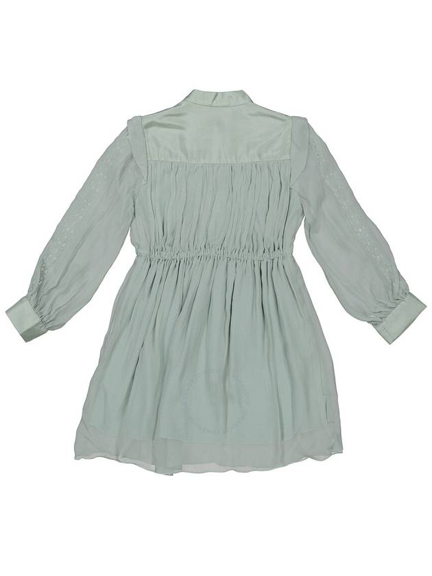 Chloe Girls Green Lace-Trim Long Sleeve Midi Shirt Dress, Size 6Y - CHLOE - BALAAN 2