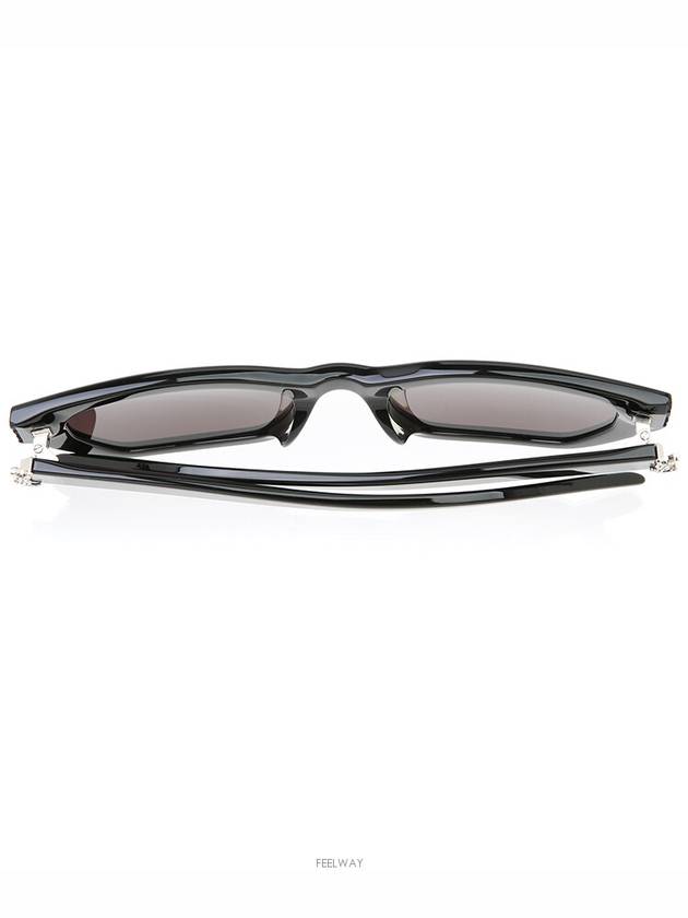 Cat eye sunglasses SLM127 F black silver YSL logo - SAINT LAURENT - BALAAN 8