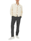 ORB Logo V-Neck Cardigan Cream - VIVIENNE WESTWOOD - BALAAN 3