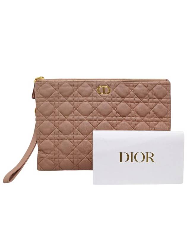 S5086UWHC Caro Large Daily Pink Pouch Clutch Bag - DIOR - BALAAN 9