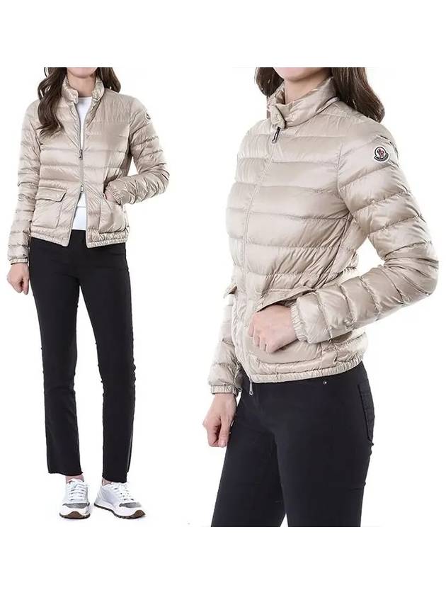 LANS logo patch goose down women's lightweight padded jumper 1A10100 53048 200 - MONCLER - BALAAN 1