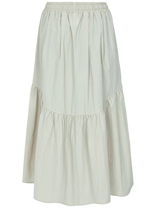 24SS gathered long skirt light beige - CALLAITE - BALAAN 7