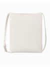 Jeans Leather Leather Cross Bag White - CALVIN KLEIN - BALAAN 1