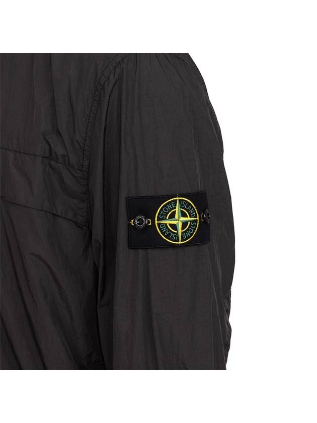 Compass Badge Pleated Windbreaker Grey - STONE ISLAND - BALAAN 9