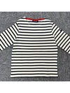 Kids VAUJANY Heart Patch Long Sleeve T shirt 9174 ECRU MARINE - SAINT JAMES - BALAAN 3