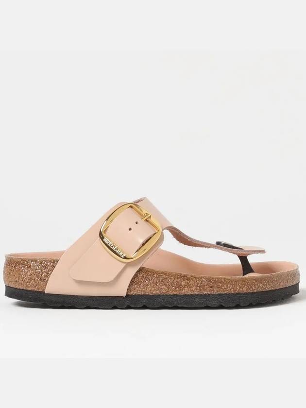 Gizeh Big Buckle Leather Flip Flops Beige - BIRKENSTOCK - BALAAN 3