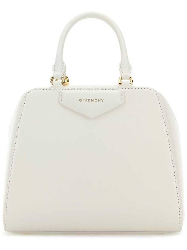 Antigona Cube Leather Mini Bag White - GIVENCHY - BALAAN 2