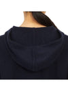 Embroidered Logo Cashmere Hoodie Navy - SPORTY & RICH - BALAAN 8