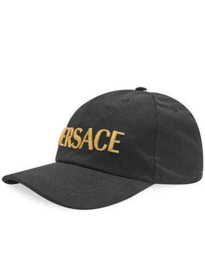 Embroidered Logo Ball Cap Black - VERSACE - BALAAN 2