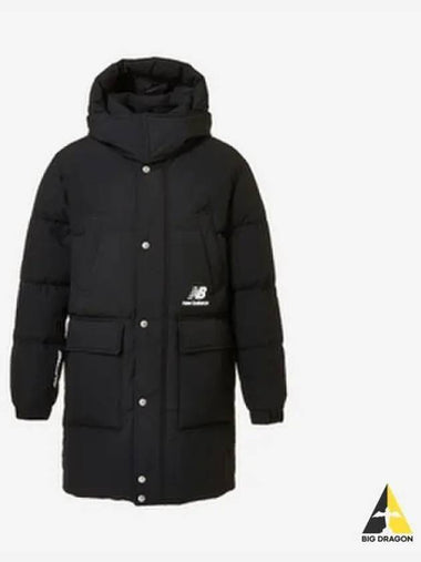 Uni quilted mid long goose down jacket BLACK - NEW BALANCE - BALAAN 1