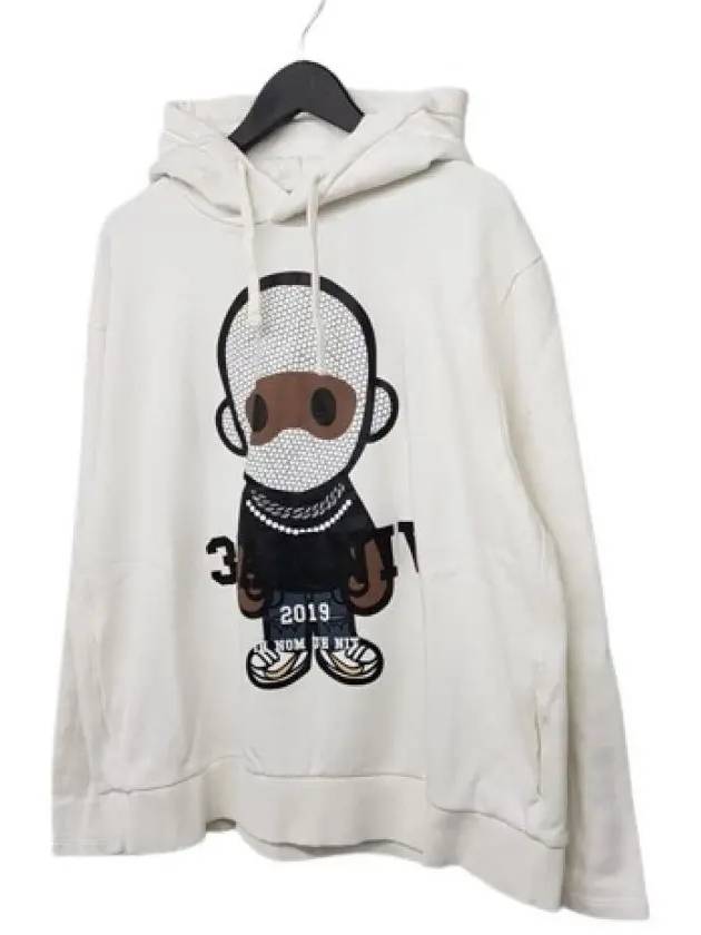 NCW19253 081 Hooded Sweatshirt White - IH NOM UH NIT - BALAAN 3