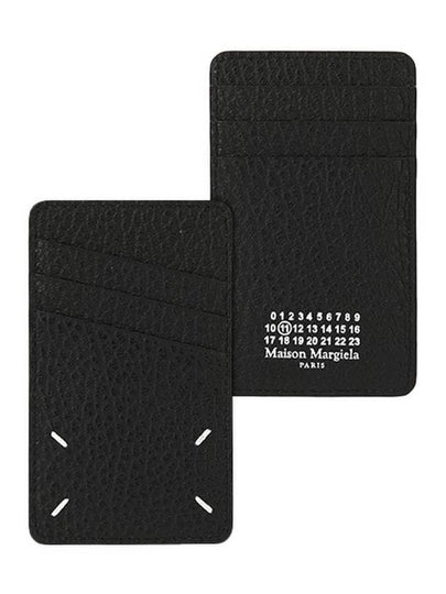 4 Stitch Leather Card Wallet Black - MAISON MARGIELA - BALAAN 2