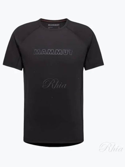 Men's Selun FL Logo Short Sleeve T-Shirt Glacier Black - MAMMUT - BALAAN 2