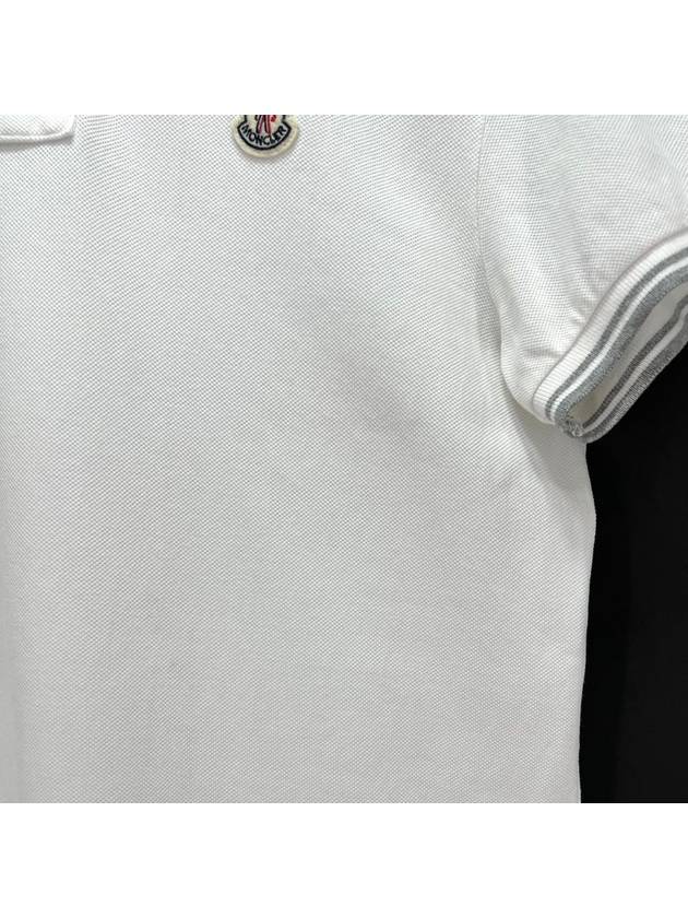 Short sleeved collared t shirt white S size - MONCLER - BALAAN 6