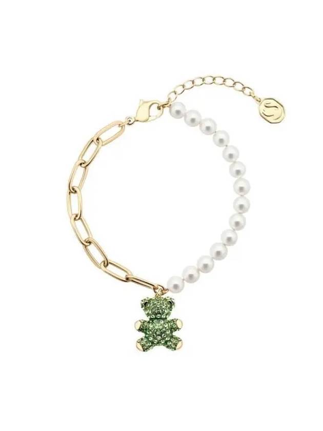 Teddy Pearl Bracelet Green Gold - SWAROVSKI - BALAAN 3