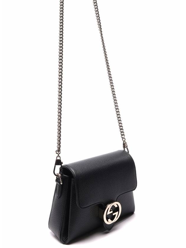 GG Interlocking Chain Mini Shoulder Bag Black - GUCCI - BALAAN 4