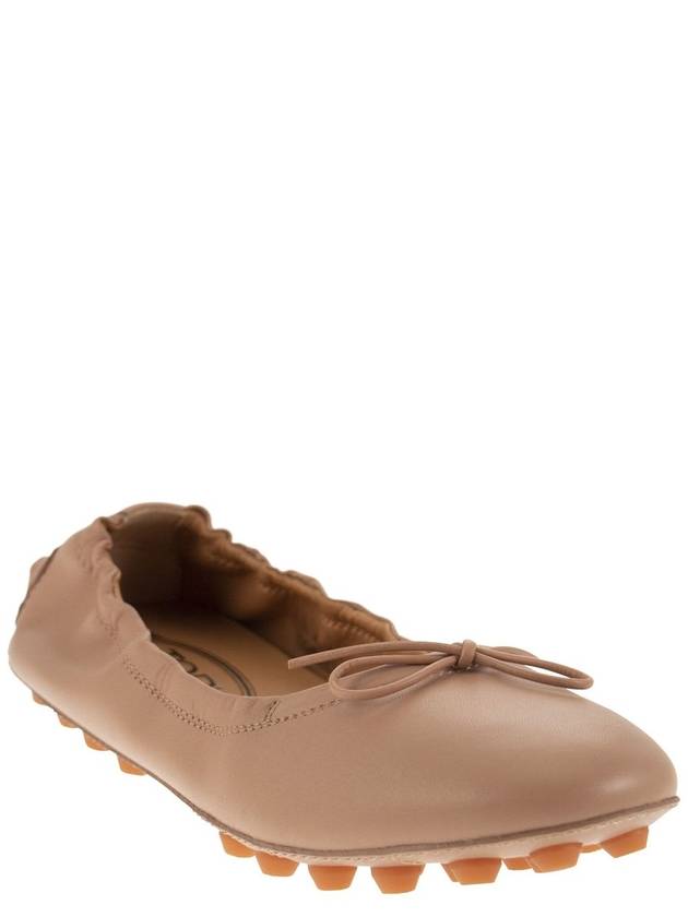 Leather Bubble Ballerina Pink - TOD'S - BALAAN 3