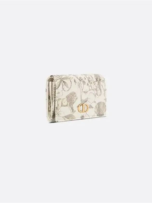 Caro Glycine Half Wallet White - DIOR - BALAAN 3