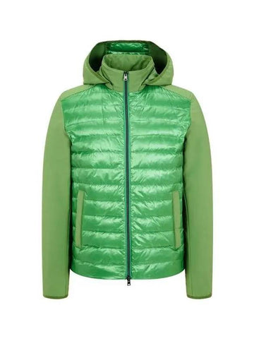 Men s Detachable Hood Goose Down Padded Jacket Green 270496 - HERNO - BALAAN 1