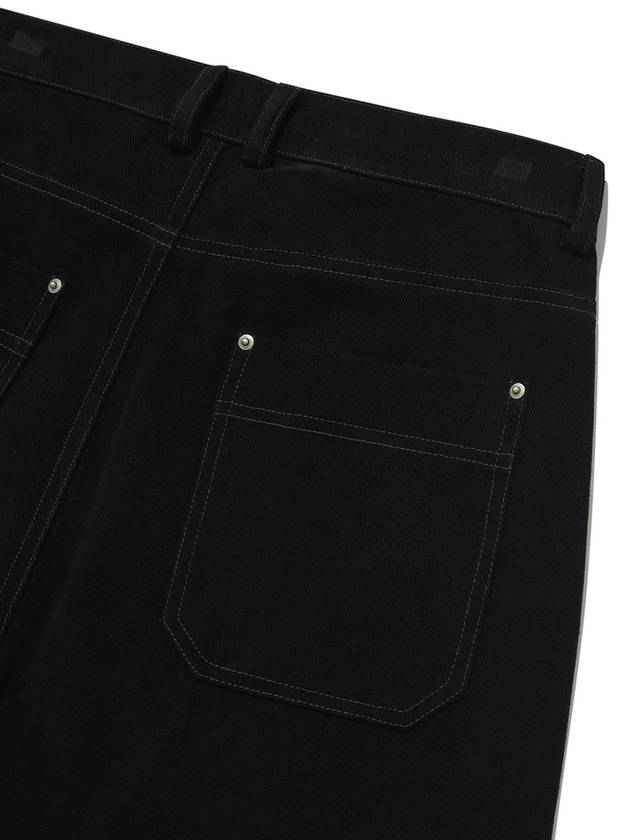 Armor Coated Pants Unisex Rivet Jeans Black - PHOS333 - BALAAN 7