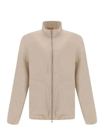 High Neck Track Zip-Up Jacket Beige - BRUNELLO CUCINELLI - BALAAN 2