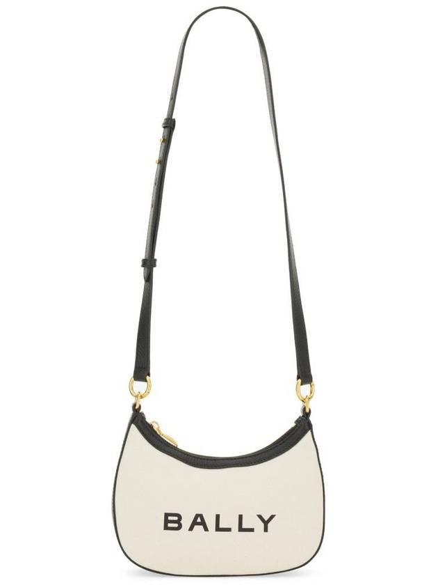 Ellipse Bar Logo Print Cross Bag White - BALLY - BALAAN 2