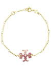 Roxanne Logo Charm Bracelet Gold - TORY BURCH - BALAAN 2