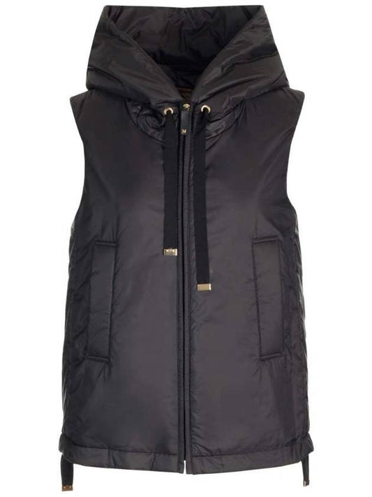 The Cube Hooded Technical Vest Black - MAX MARA - BALAAN 1