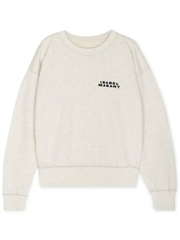 Shard Embroidered Logo Sweatshirt Ecru - ISABEL MARANT - BALAAN 4