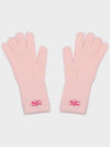 FLUFFY LOGO GLOVE PINK - RECLOW - BALAAN 6