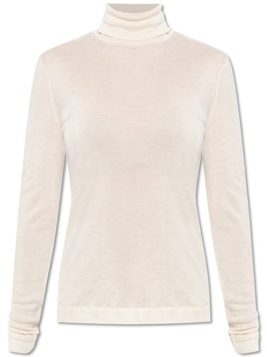 Hanro Silk Turtleneck, Women's, Cream - HANRO - BALAAN 1