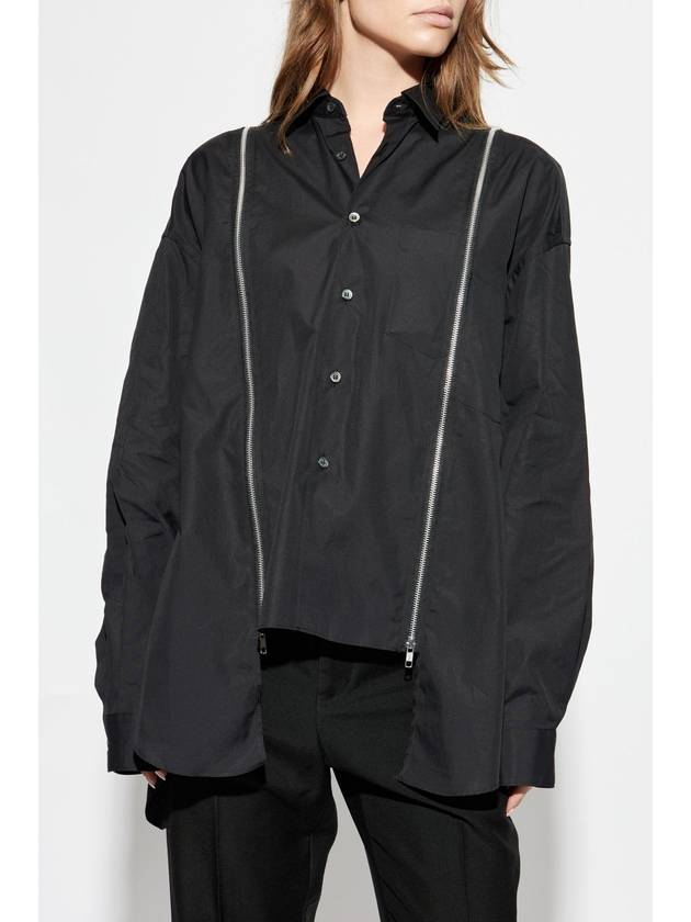 Comme Des Garçons Black Cotton Shirt, Unisex, Black - COMME DES GARCONS - BALAAN 3