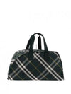 Shield Check Pattern Large Duffel Bag Green - BURBERRY - BALAAN 2