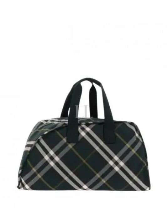 Shield Check Pattern Large Duffel Bag Green - BURBERRY - BALAAN 2